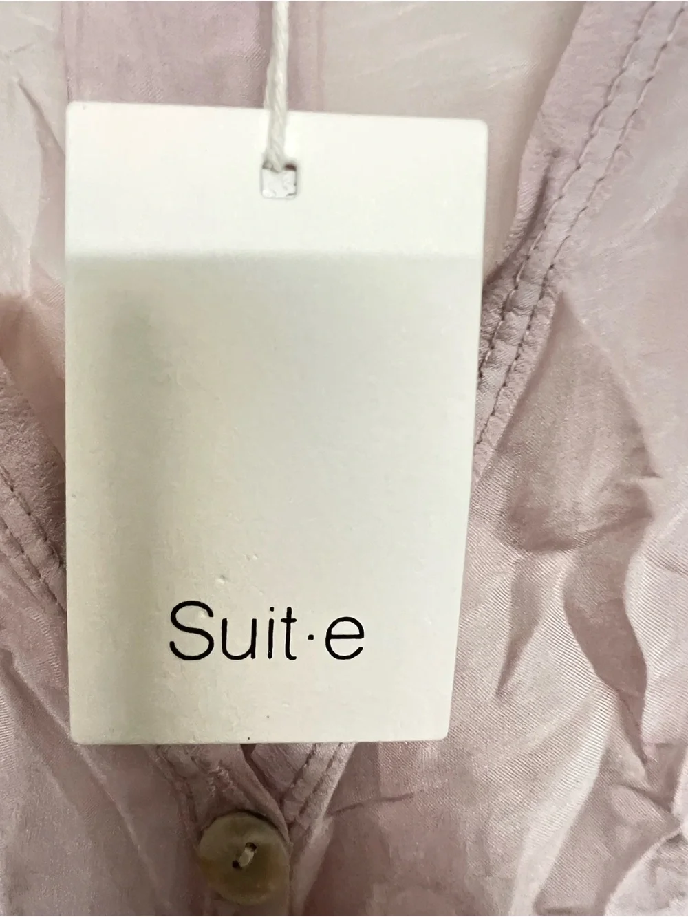 New‎ Suit.e Light Pink Women's Sheer Button-Front Top & Wide Leg Pants Vacation